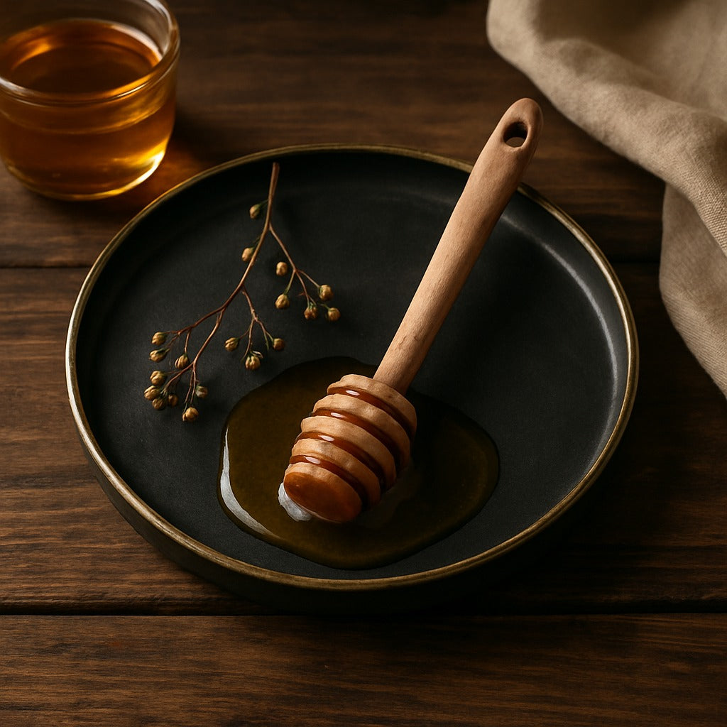 Vintage Minimalist Round Bread Tray