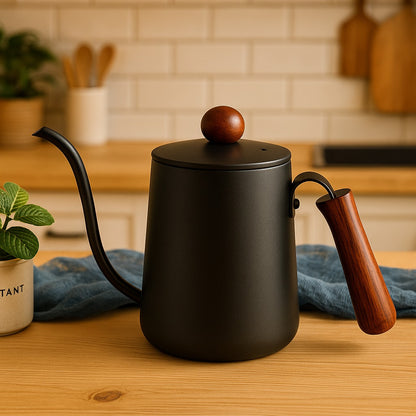 Stainless Steel Long-Spout Coffee Pot Set