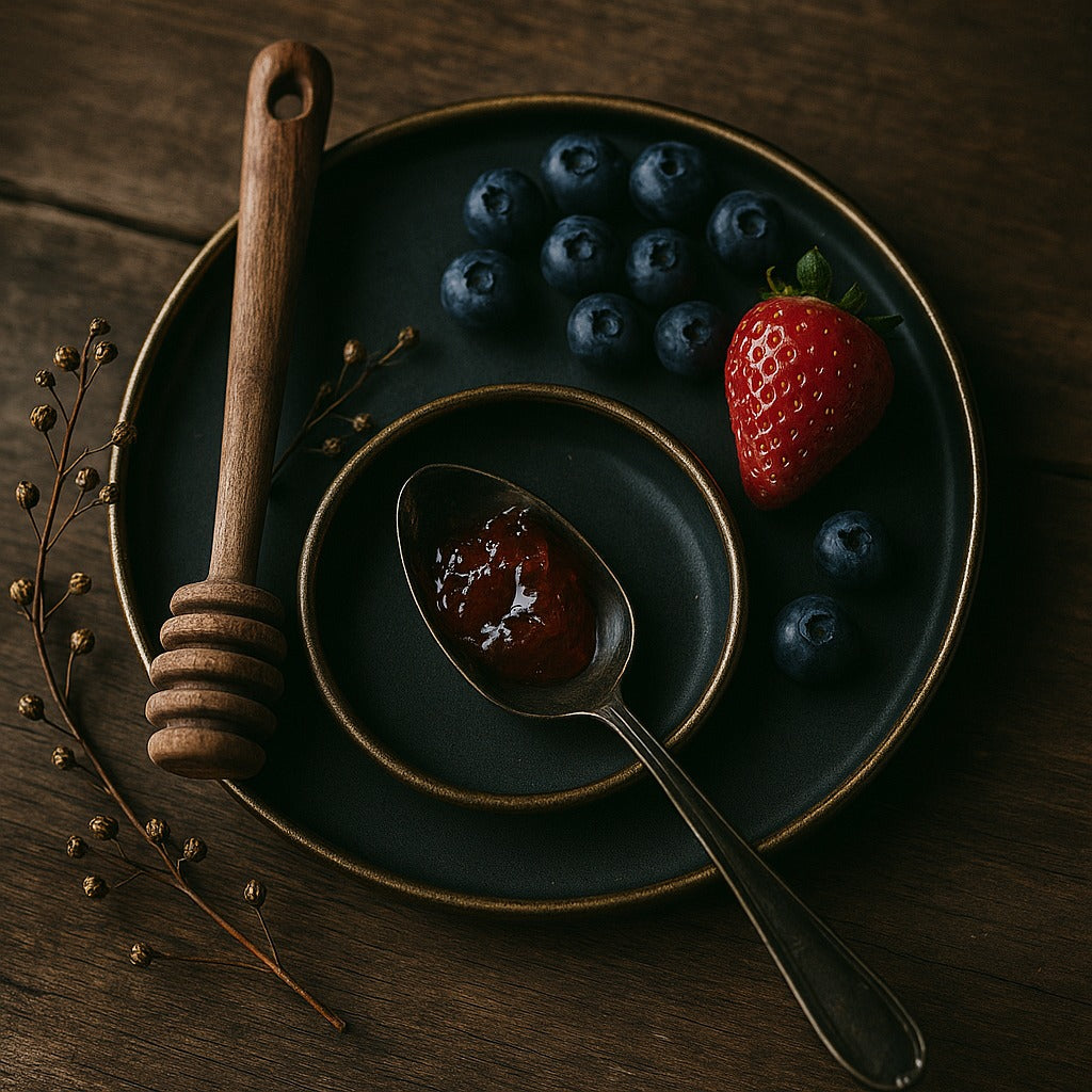 Vintage Minimalist Round Bread Tray