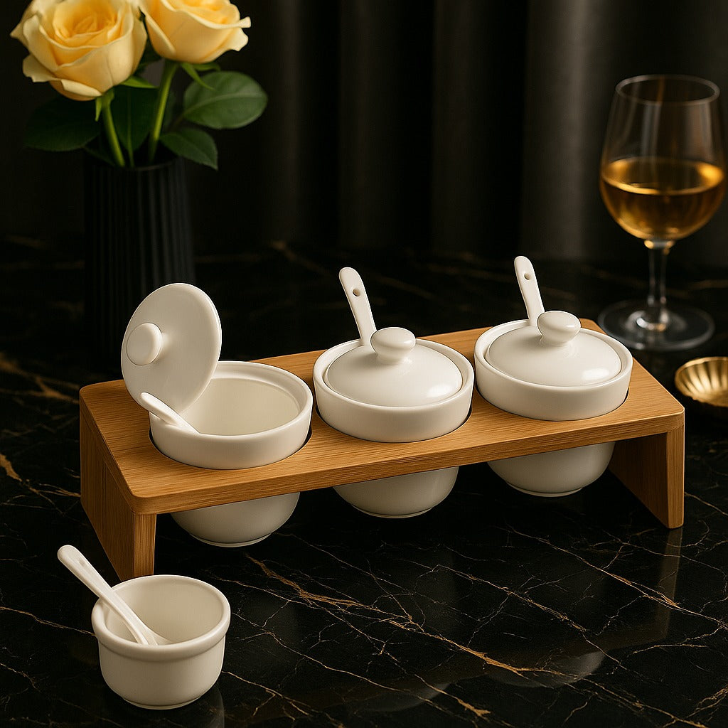 Ceramic Spice Jar Set