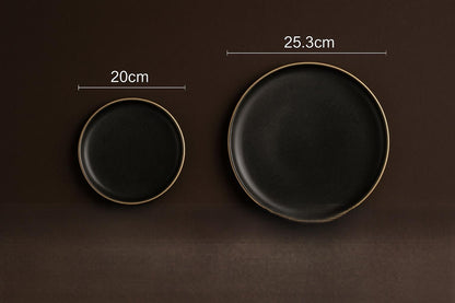 Vintage Minimalist Round Bread Tray