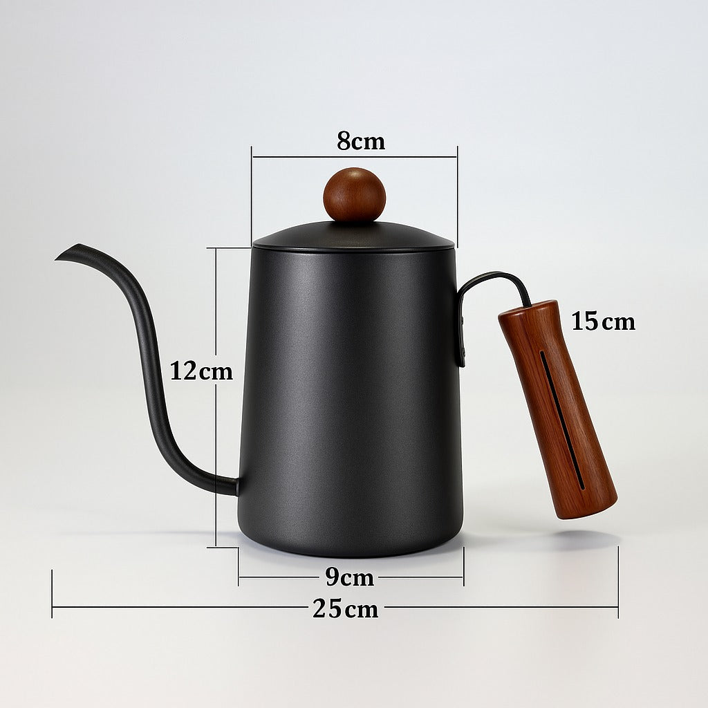Stainless Steel Long-Spout Coffee Pot Set